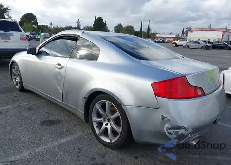 2003 Infiniti G35 Base W/Leather z USA, uszkodzony, nr VIN JNKCV54E53M202233